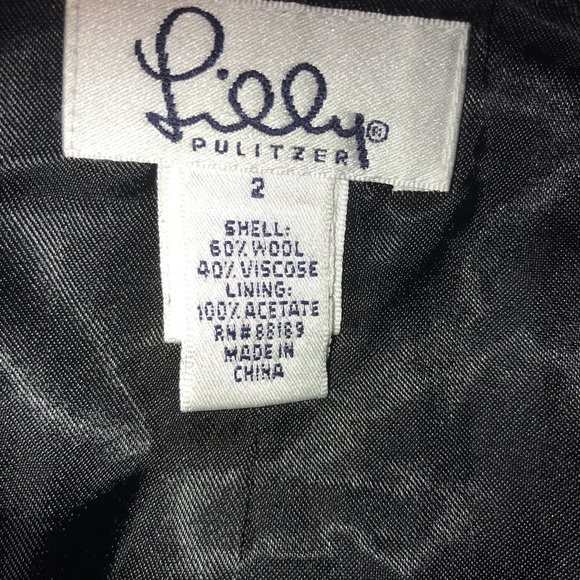 Lilly Pulitzer wool blend houndstooth mini - Picture 9 of 10